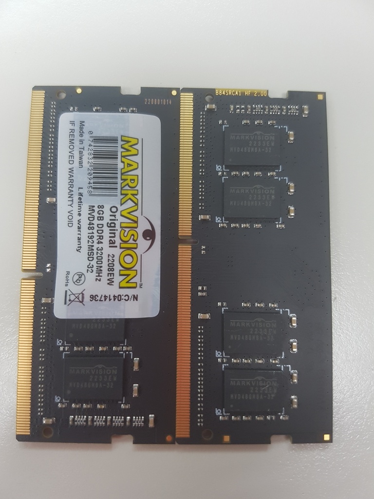 Memoria SODIMM DDR4 Markvision 8 Gb 3200 MHz 1.20V BULK
