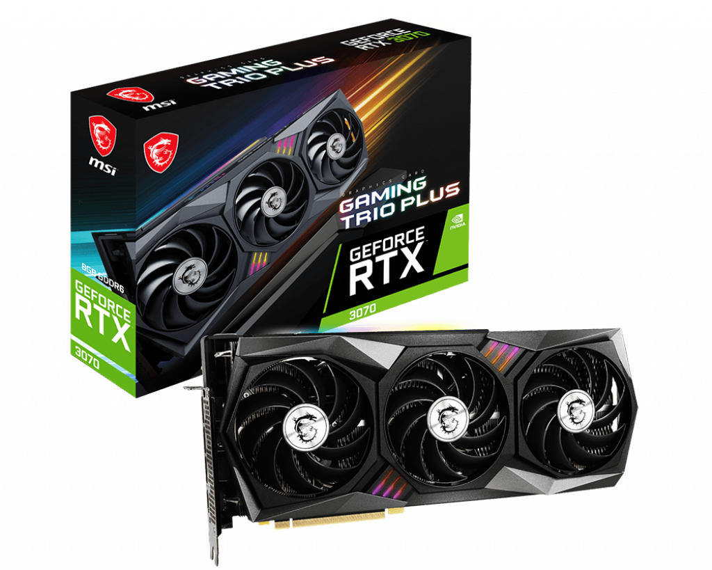 VGA MSI GeForce RTX 3070 GAMING TRIO PLUS 8G LHR (0233)