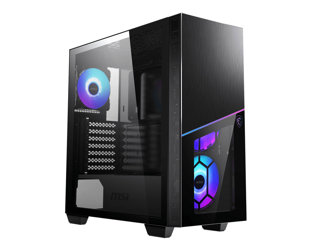 Gabinete MSI MPG SEKIRA 100R Mid-Tower Fan Front RGB x3 / Back RGB x1