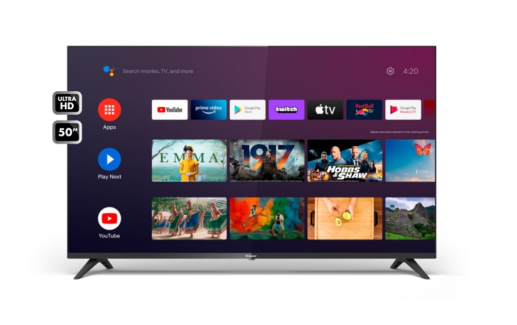 Television CANDY SMART TV LED 50 4K ANDROID 11  50GTV1400 (7345)