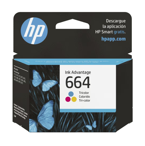 Cartucho HP 664 tri-color
