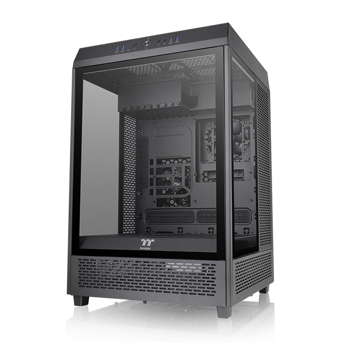 Gabinete TT The Tower 500 Mid-Tower TG x3 Fan x 2 Black
