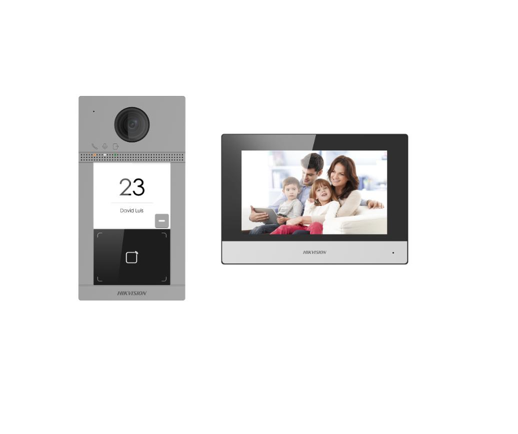 KIT Video Portero Hikvision IP WIFI Frente + Pantalla 7