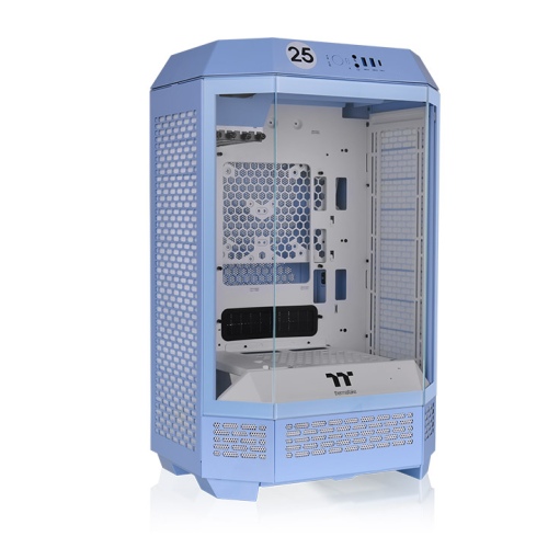 Gabinete TT The Tower 300 Mid-Tower TG x3 Fan x2 Hydrangea Blue