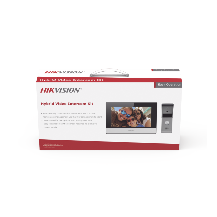 Video Portero Hikvision Kit Hibrido 4 Hilos APP DS-KIS303-P