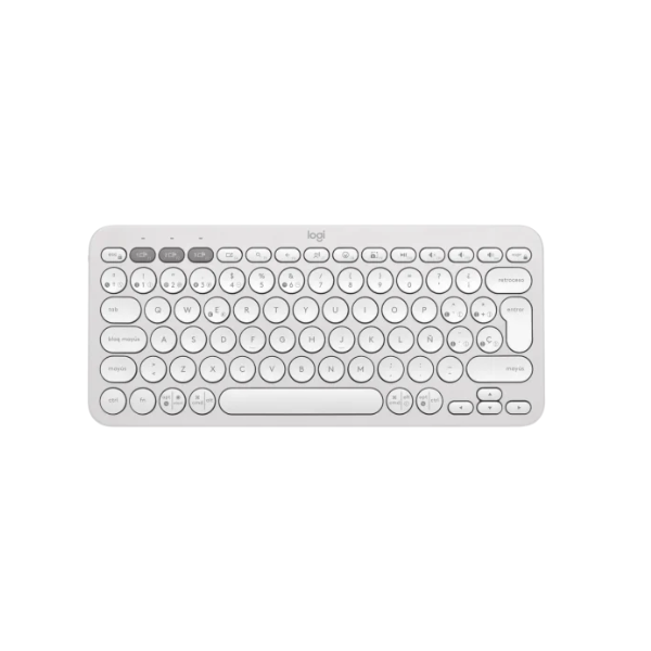 Teclado Logitech Bluetooth K380s Pebble White 920-011784