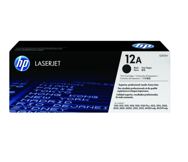 Toner HP 12A  Black LaserJet Toner Cartridge