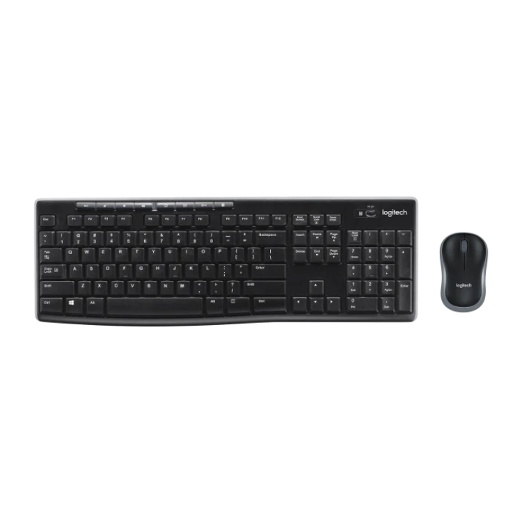 Teclado y Mouse Logitech Wir MK270 Blk 920-004432
