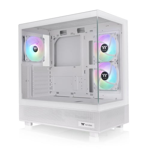 Gabinete TT View 270 Plus ARGB TG x2 Fan ARGB x3 Snow White