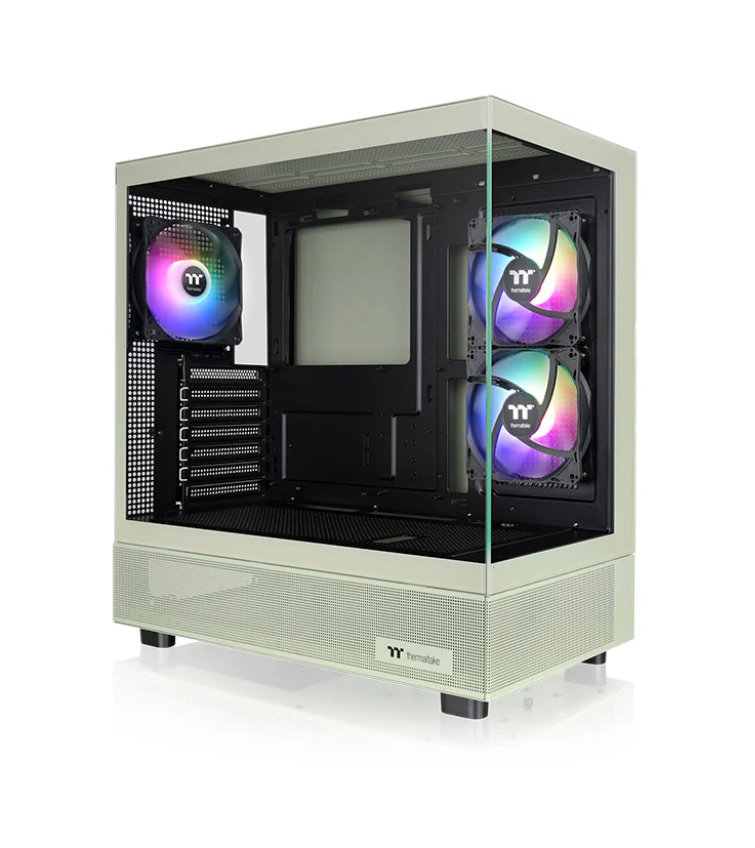 Gabinete TT View 270 Plus ARGB TG x2 Fan ARGB x3 Matcha Green