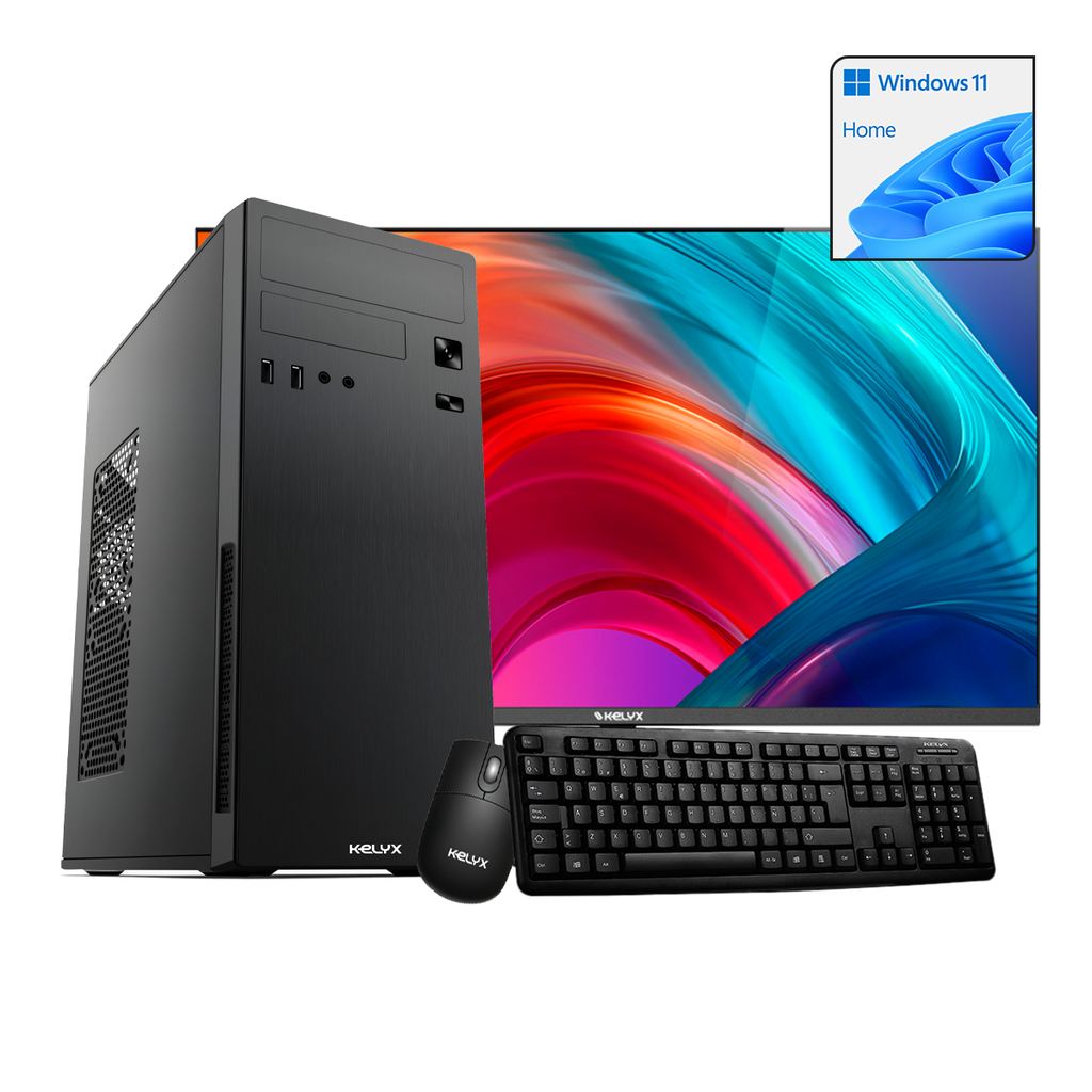 Pc Kelyx AMD Ryzen 3 8 Gb 256 Gb Win 11 Home + Monitor 23.8