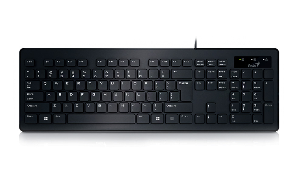 Teclado+Mouse Genius SLIMSTAR C130 USB Black