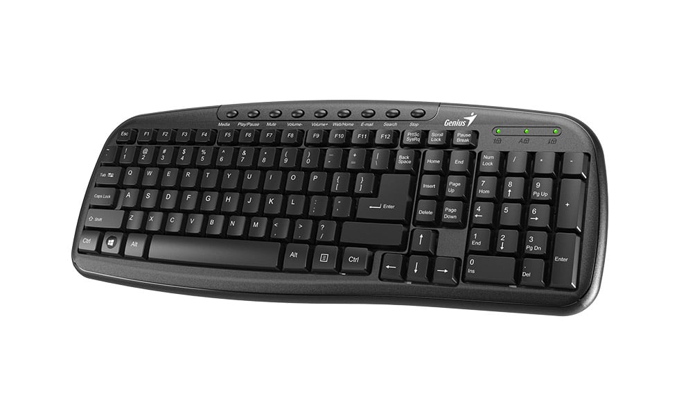 Teclado Genius KB-M225 Black USB/SP