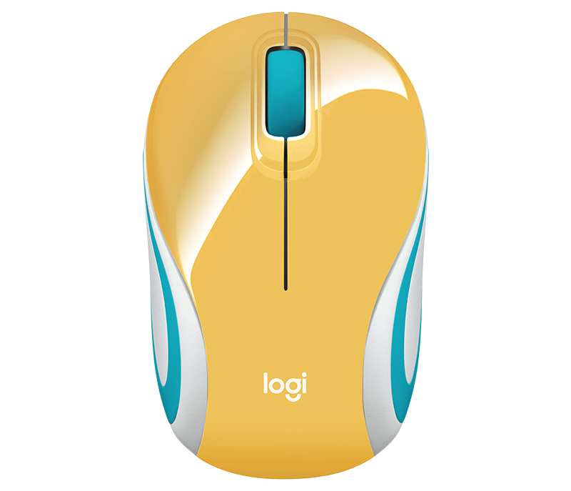 [101443] Mouse Logitech Wir Mini M187 Yellow Blister 910-005365