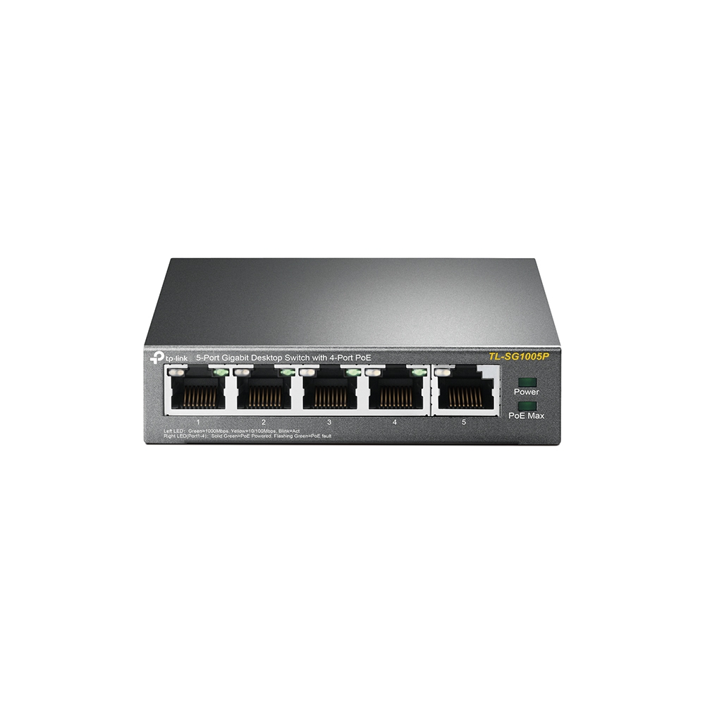Switch Tp-Link TL-SG1005P5P Giga 4 ptos POE
