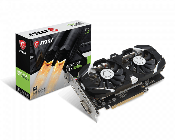 [101585] VGA MSI GeForce GTX 1050 TI 4GB OC GDDR5 (7065)