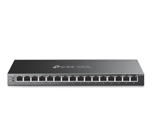 Switch Tp-Link TL-SG116P 16P Giga POE TpLink Smart Gigabit