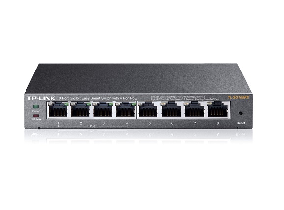 [101613] Switch Tp-Link TL-SG108PE Gigabit 8P Smart 4P POE