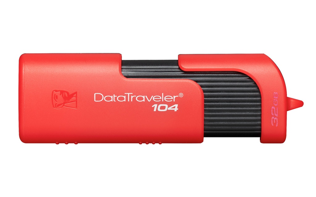 [101639] Pen Drive KINGSTON 32GB 2.0 Data Trav ROJO DT104 (3562)