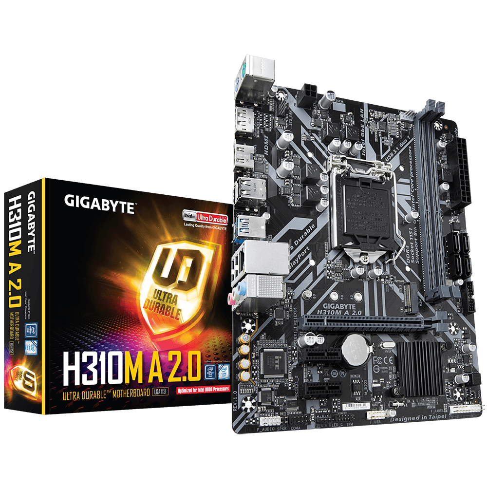 [101671] Mother GIGABYTE H310M-A 2.0 s1151 DDR4 HDMI/DP (8va y 9na Gen) (5463)
