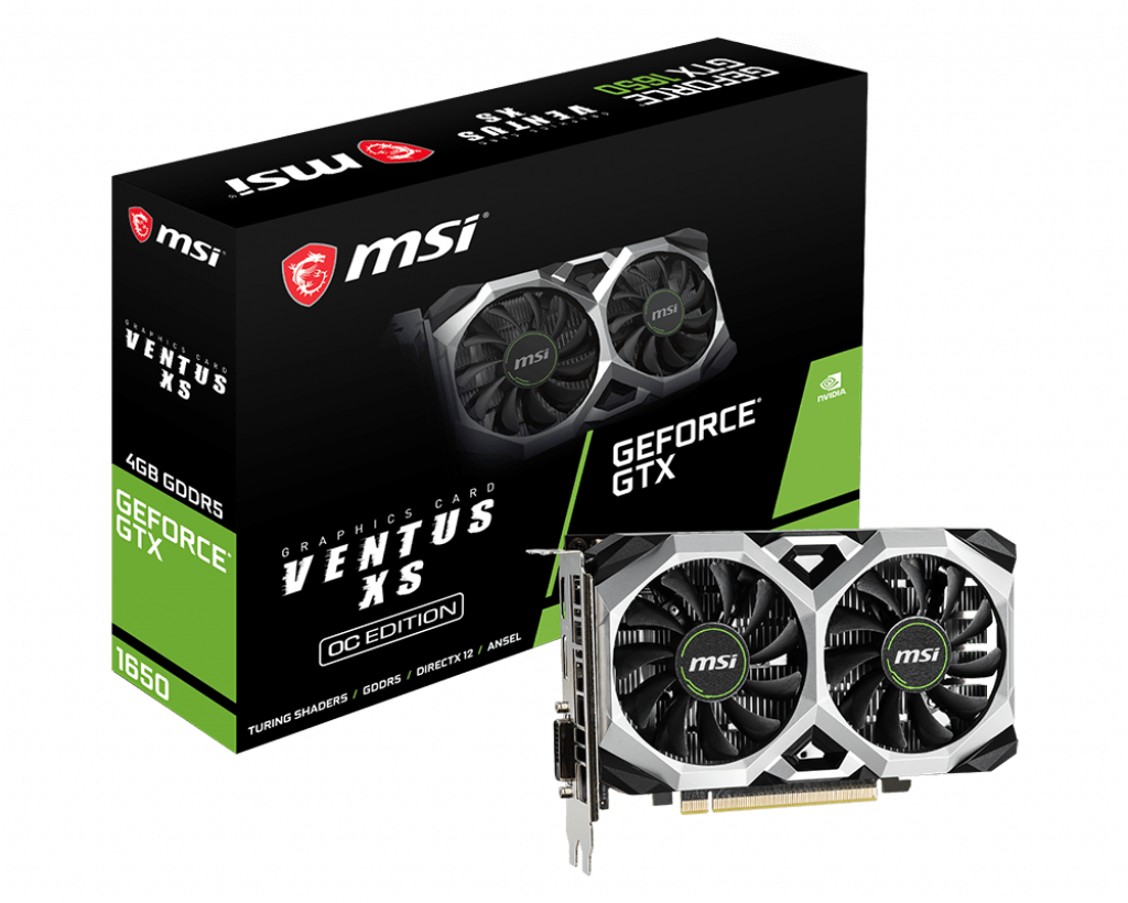 [101697] VGA MSI GeForce GTX 1650 VENTUS XS 4G OC (0287)