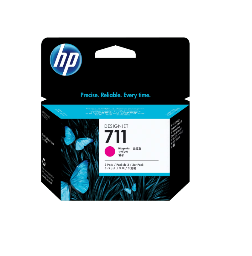 Cartucho HP 711 Pack x 3 Magenta Ink Cartridge 29 ml
