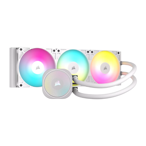 Water Cooling Corsair NAUTILUS 2x CPU Cooler 360mm RS ARGB White