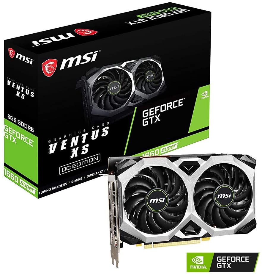 [101843] VGA MSI GeForce GTX 1660 SUPER VENTUS XS OC 6G (1852)