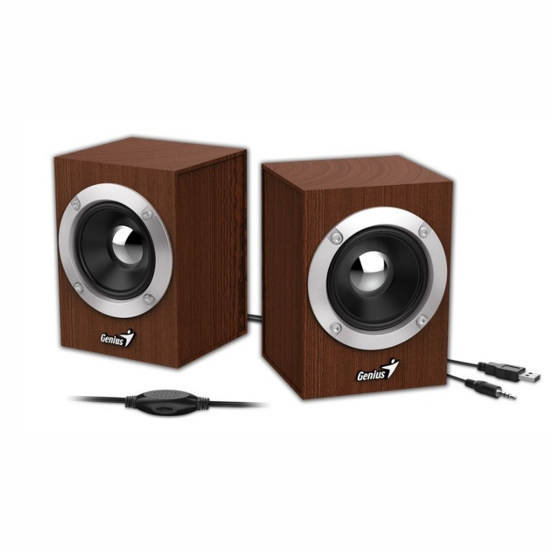 [101869] Parlante Genius SP-HF280 6W USB WOOD