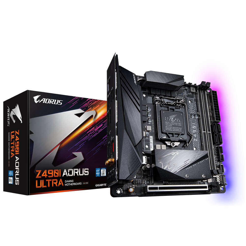[101882] Mother GIGABYTE Z490I AORUS Ultra Mini ITX s1200 (solo 10ma gen) (8495)