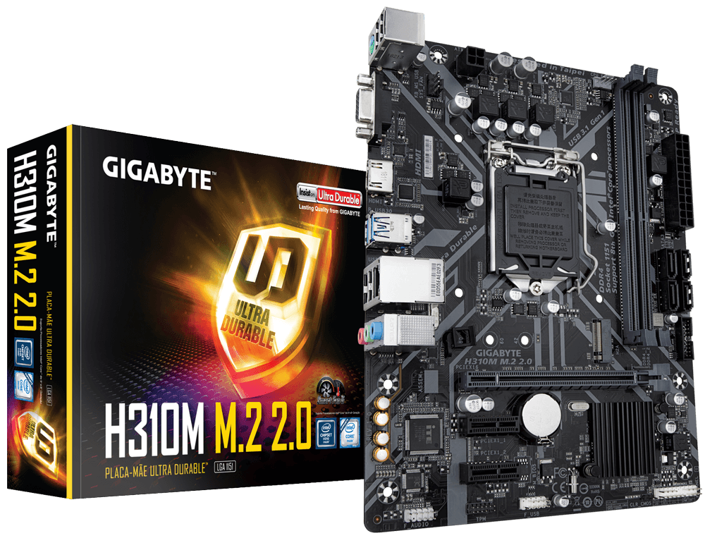 [101887] Mother GIGABYTE H310M M.2 2.0 s1151 DDR4 (8303)