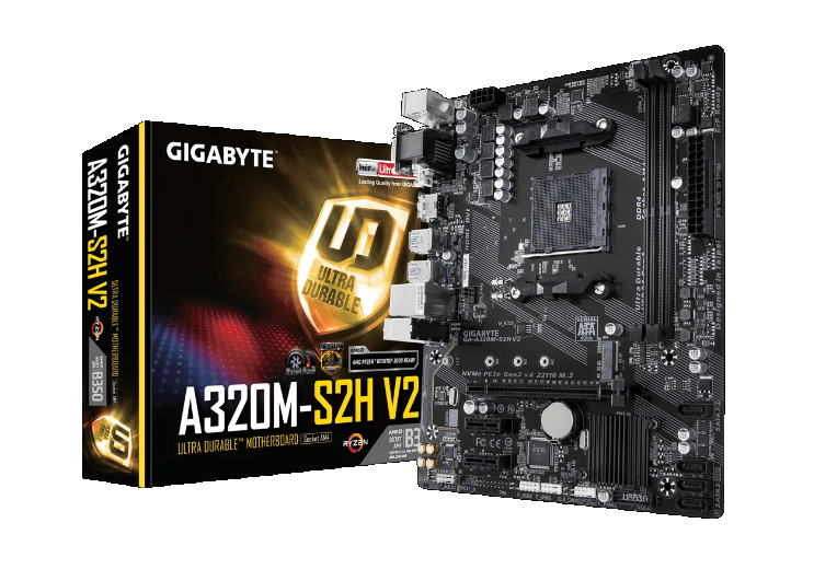 [101888] Mother GIGABYTE GA-A320M-S2H V2 sAM4 (4725)