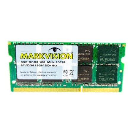 [101940] Memoria SODIMM DDR3 Markvision 8Gb 1600 MHz 1.35V BULK