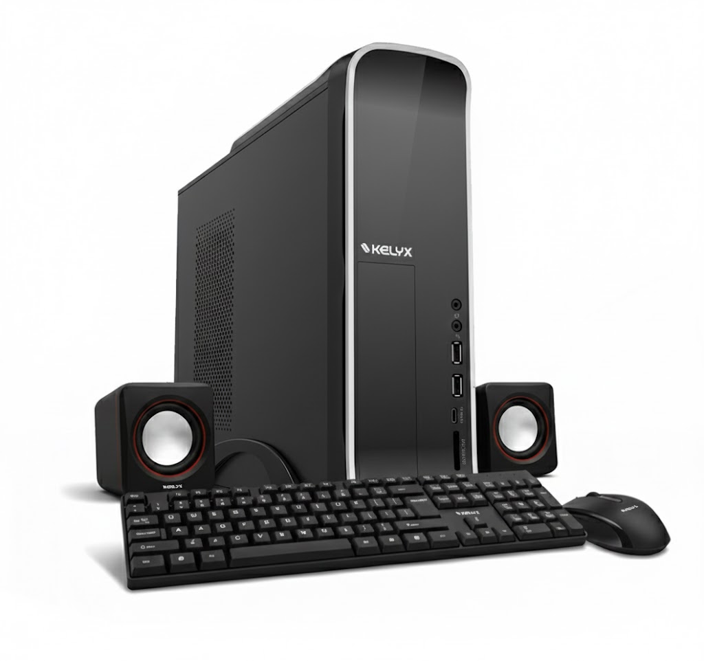 PC Kelyx Modelo LC727-08A SLIM Teclado Mouse Parlante