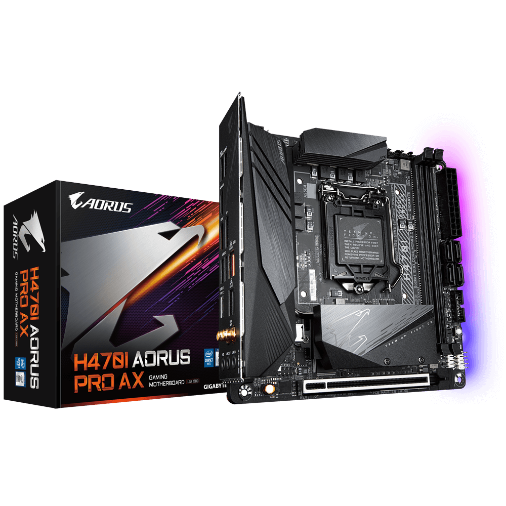 [102001] Mother GIGABYTE H470 I Aorus Pro Ax ITX s1200 (solo 10ma gen) (8815)