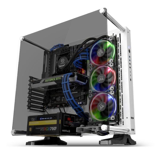 [102089] Gabinete TT Core P3 Tempered Glass Mid-Tower White (1755)