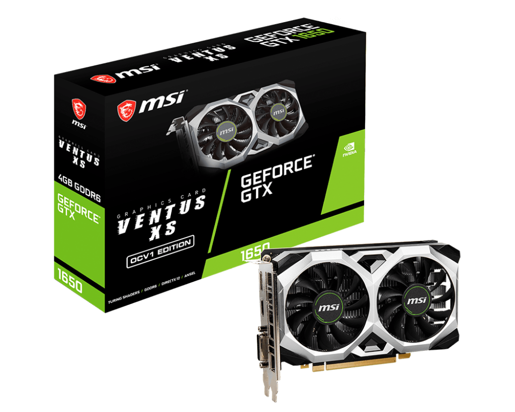 [102100] VGA MSI GeForce GTX 1650 D6 Ventus XS OCV (4526)