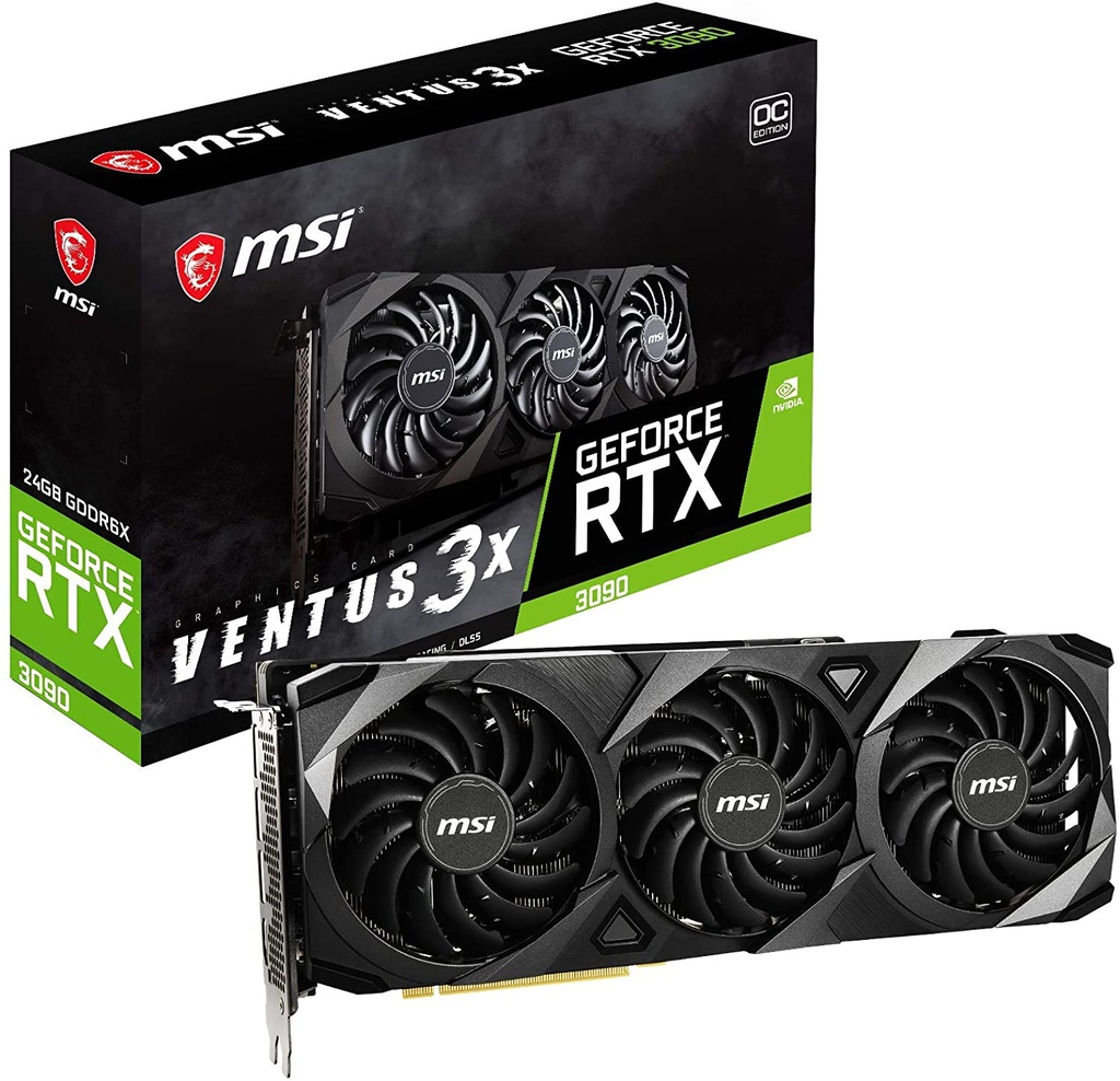 [102101] VGA MSI GeForce RTX 3090 VENTUS 3X 24G OC (2476)