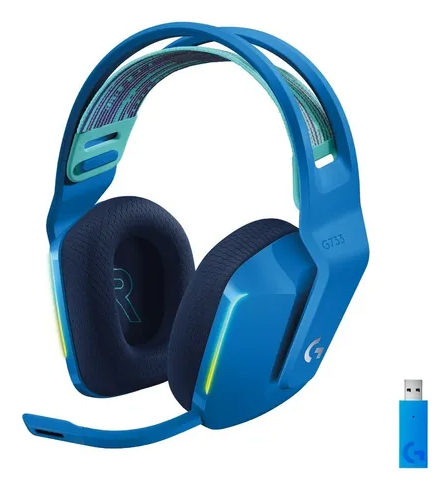 [102129] Auricular Logitech G733 Wireless Blue RGB 981-000942