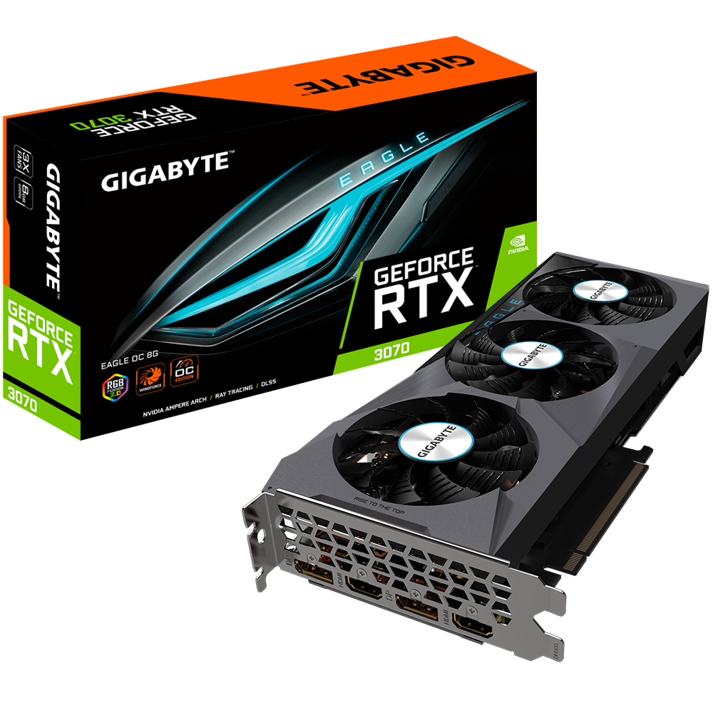 [102147] VGA Gigabyte GeForce RTX 3070 EAGLE OC 8G (9619)