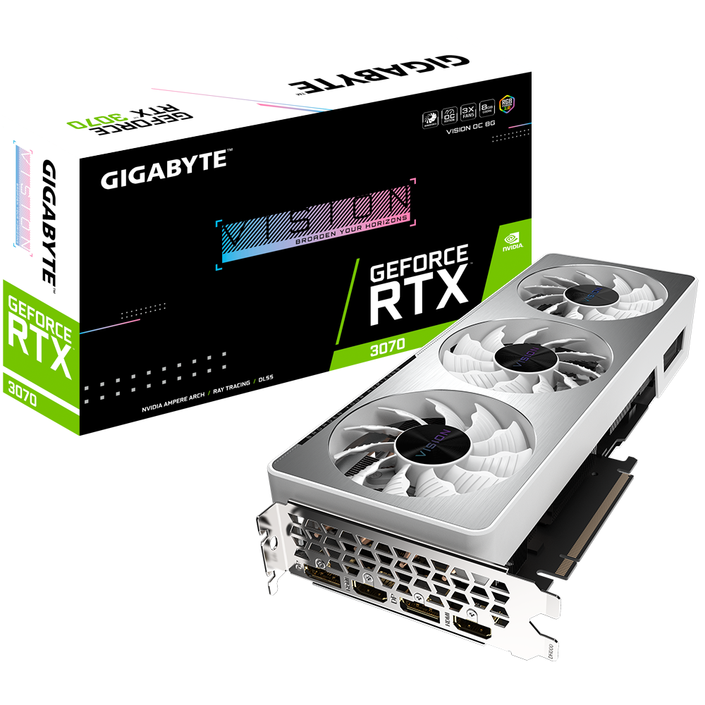[102148] VGA Gigabyte GeForce RTX 3070 VISION OC 8G (9626)