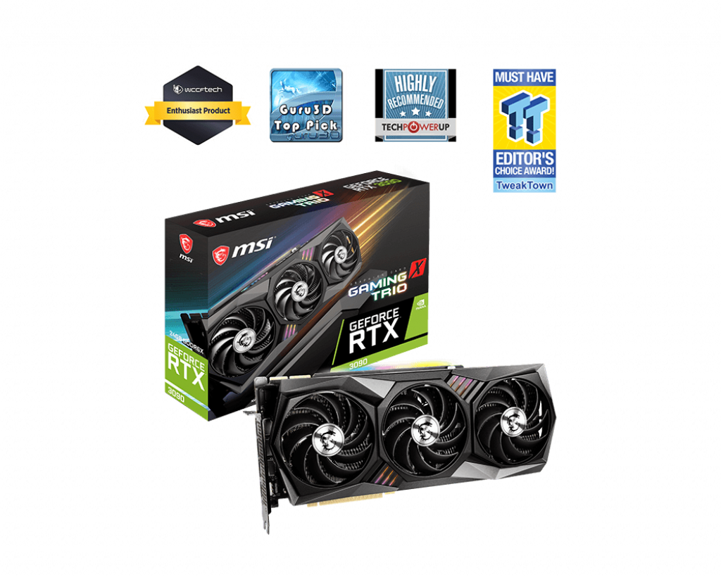 [102159] VGA MSI GeForce RTX 3090 GAMING X TRIO 24G (2506)