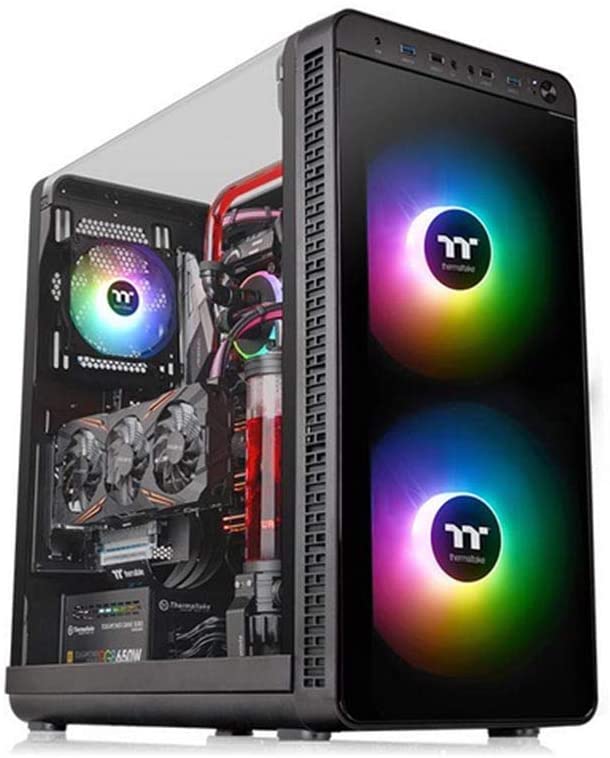 [102162] Gabinete TT View 37 E-ATX TG ARGB Fan*3 Black (4640)