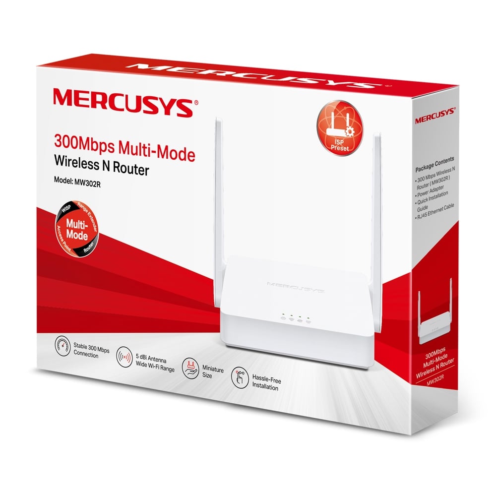 Router Tp-Link MW302R Mercusys 300Mbps N 2 Ant
