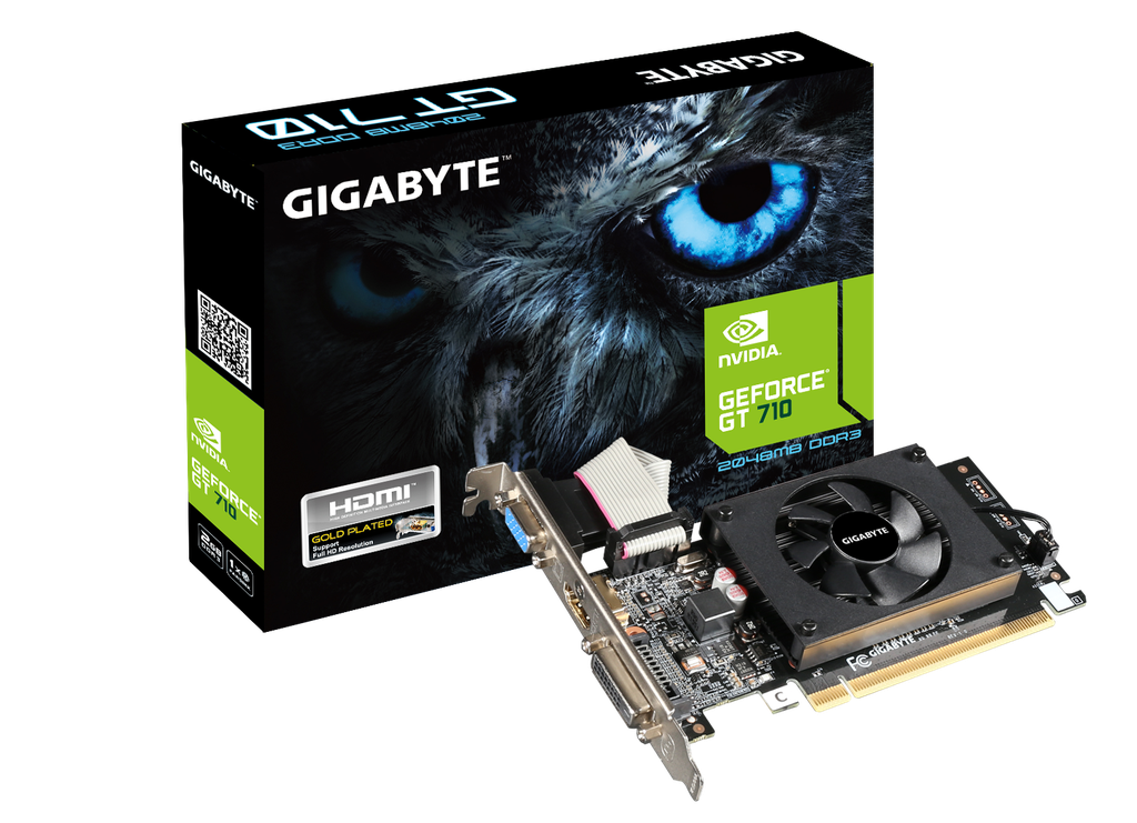 [102311] Placa de Video Gigabyte GeForce GT 710 GDDR3 2G LP