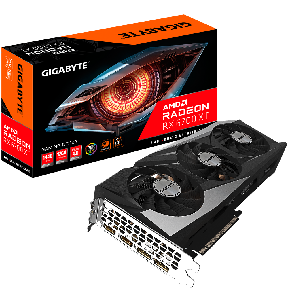 [102330] VGA Gigabyte Radeon RX 6700 XT GAMING OC 12G 1.0 (8612)