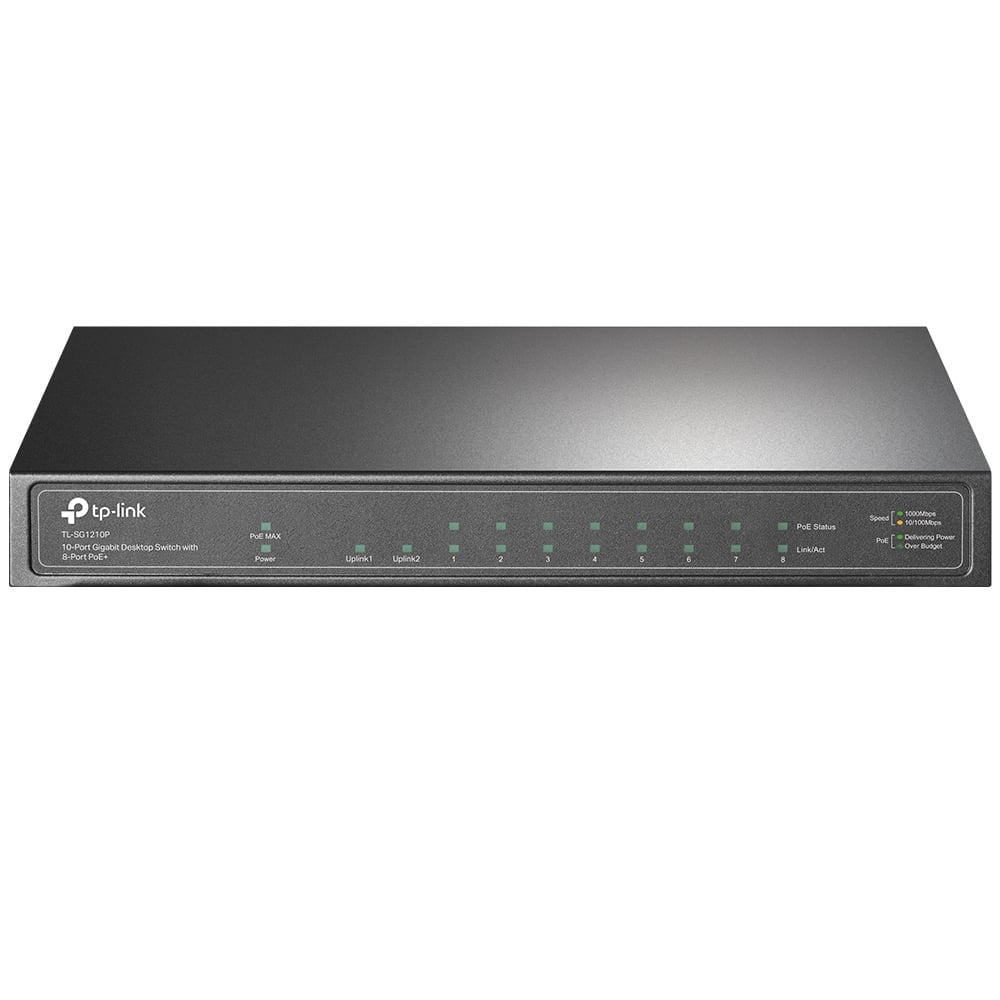 Switch Tp-Link TL-SG1210PGigabit 9P 8POE+ 1SFP