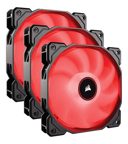 [102381] Fan Cooler Corsair AF120 LED Air Series Red 120mm Fan Pack x3 (8807)
