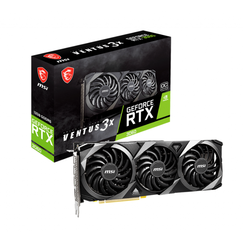 [102414] VGA MSI GeForce RTX 3060 VENTUS 3X 12G OC (3821)