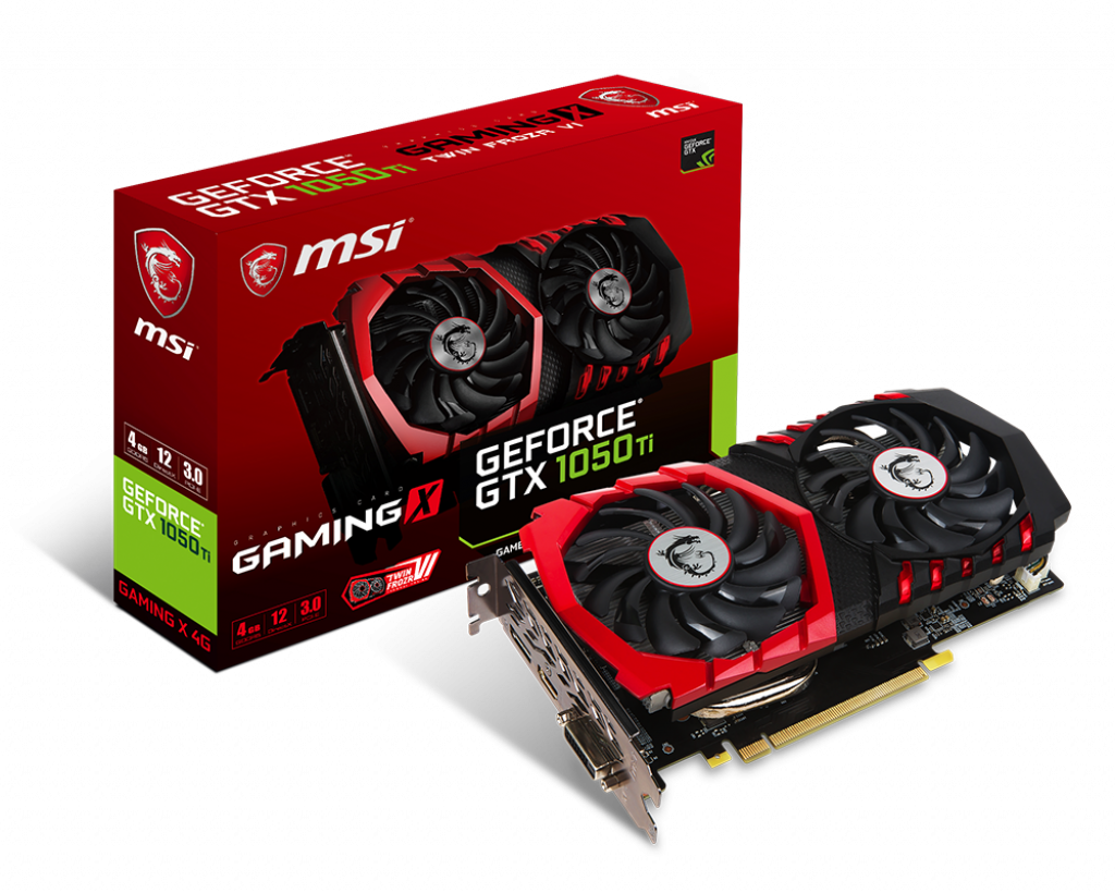 [102468] VGA MSI GeForce GTX 1050 TI GAMING X 4GB (7553)